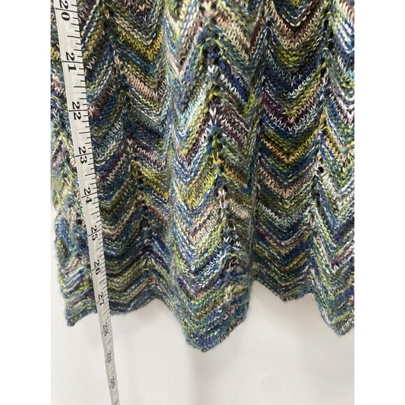 Nic And Zoe XL Multicolor Wool Blend 3/4 Sleeve Sweater Hippie Boho Festival - Picture 5 of 7